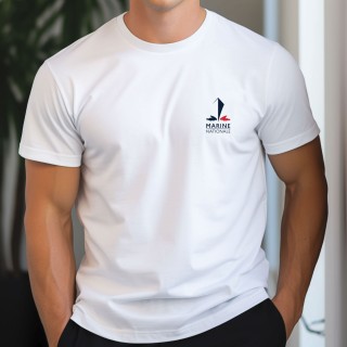 T-SHIRT "MARINE NATIONALE BLANC"