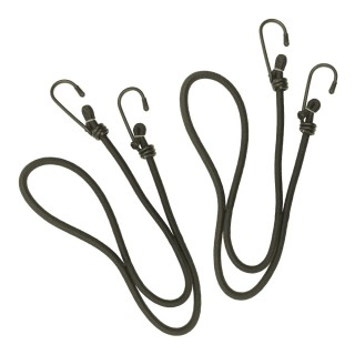 Lot/2 sandows L. 75 cm x Ø 6 mm vert olive