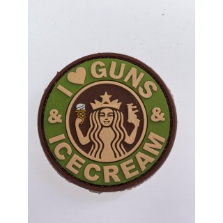 PATCH " I LOVE GUNS & ICE CREAM