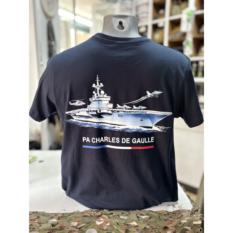 T-shirt PA Charles de Gaulle – Surplus militaire Toulon