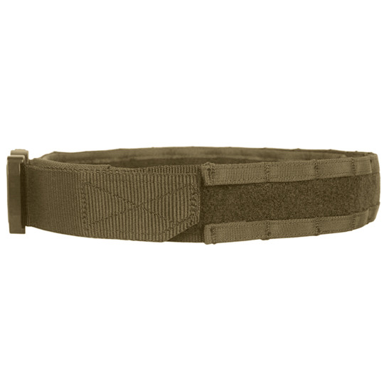 Ceinture tactique Vega Holster olive avec boucle robuste et fermeture velcro.